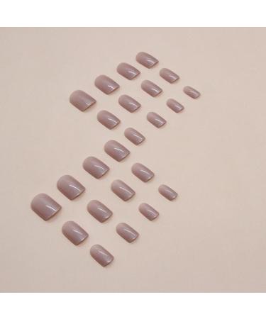 Shop Mouyouglow Short Square Nude Rosa Glaze Press On Nails | Acrylic Fake Nails with Glue | Angular Pink Fingernails Q13 - Perfect for International Shipping - Buy Online on GoSupps.com