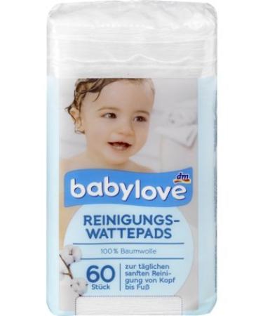 babylove cleaning cotton pads 1 x 60 pieces (1 pack)