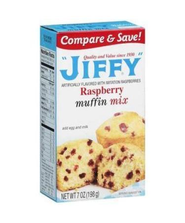 Jiffy, Raspberry Muffin Mix, 7oz Box (Pack of 6)