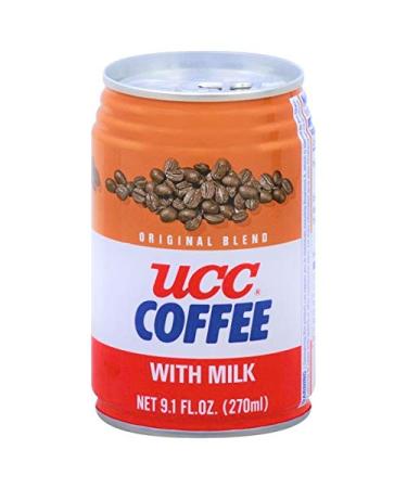 UCC Coffee with Milk Original Blend 270mL 6 Pack - 9.1 Fl Oz (Pack of 6) - Buy Online on GoSupps.com