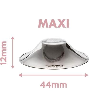 Pippeta Silver Nip Cups - Nickel Free Nursing Pads Cups for Breast Fissure Prevention & Treatment - Medical Grade Silver Shields for Newborns - Class 1 Maxi Silver - Buy Online on GoSupps.com