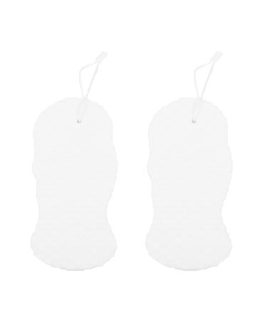 Beaupretty Loofah Sponge 2pcs Exfoliating Bath Sponge Back Scrubbers Bathing Shower Sponge Removes Dead Skin for Adults White Body Wash Sponge Body Scrubber Body Scrubber Body Scrubber