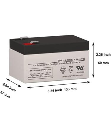 Buy Power Sonic PS-1230 12V 3.5Ah SLA Replacement Battery - Global Shipping Available - Buy Online on GoSupps.com