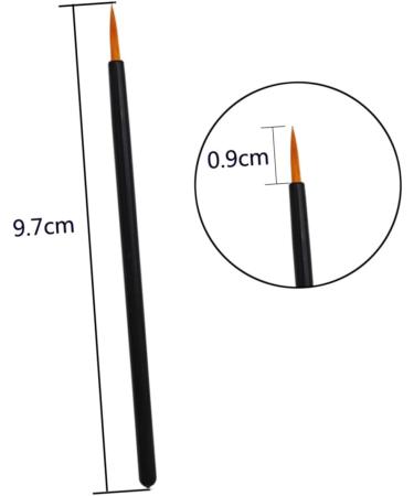 Mipcase 50pcs Disposable Eyeliner Brush Thin Eyeliner Brush Women Eyeliner Brush Miss Auxiliary With Hat - Buy Online on GoSupps.com