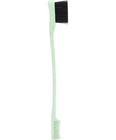 Qukaim Brow Brush Eyebrow Brush Double Head Wheat Makeup Beauty Tools for Eyelash Comb and Brow Green - Buy Online on GoSupps.com