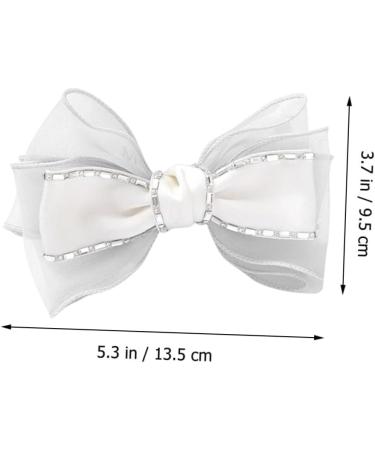 FRCOLOR Big Fabric Butterfly Hair Clip white hair clips big hair bows Women Cute Hair Clips red hair bows rhinestone barrettes for women bow hair clips South Korea girl rhinestone Hair - Buy Online on GoSupps.com