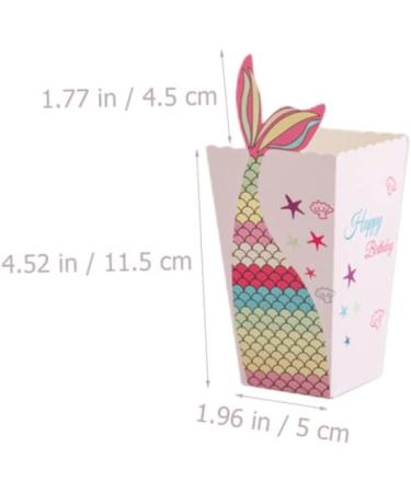 OUNONA 12pcs Boxes Mermaid Chip Box Paper Popcorn Take- Out Mermaid Popcorn and Chips Boxes Containers Mini Paper Treat Boxes Popcorn Cartons French Fries Boxes Decorate Snack - Buy Online on GoSupps.com