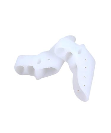 1 Pair Separators for Bunions Big Protectortoe Separator Gel Stretcher Spacer for Bunion Gel Separator Orthotics Split White
