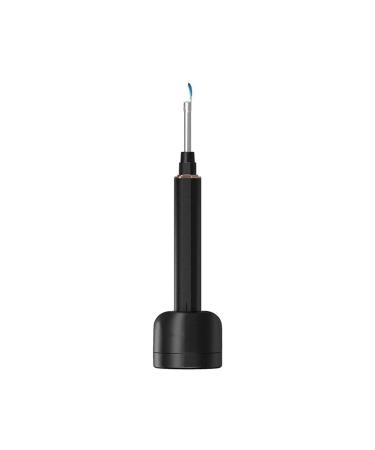 QIYUDS Ear Wax Remover Smart Visual Ear Cleaning Stick with 1080P HD Digital Endoscope with 6 Led Lights Wireless Connected for iPhone iPad & Android Smart Phones (Color : Black)