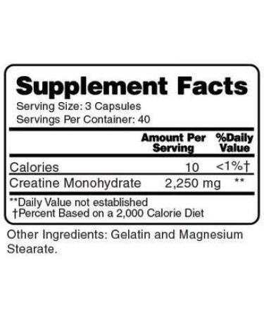 Buy Micronized Creatine Monohydrate - Boost Strength Enhance Performance & Recovery - 120 Capsules | International Shipping - Buy Online on GoSupps.com