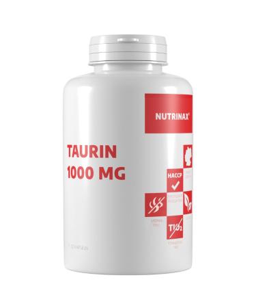 Nutrinax Taurine 1000mg - 120 vegan high-dose capsules - for 120 days of Taurine - Made in Germany 120 pieces (1 pack) - Buy Online on GoSupps.com