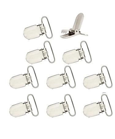 JINIU Metal Clips Men Suspender Heavy Duty Bed Sheet Straps Holder Fasteners Clips for Making Holders Clips Toy 10pcs Clips Per Pack