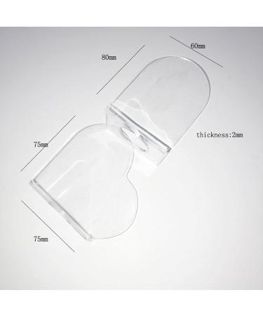 Transparent Acrylic Nail Art Palette - Heart Shaped Mixing Tool for DIY Manicure - Buy Online on GoSupps.com