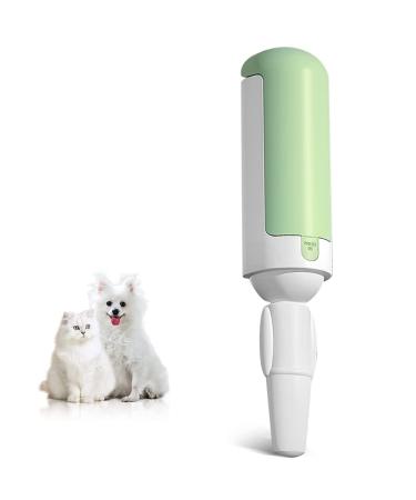 Pet Hair Remover Roller Reusable Dog & Cat Fur Remover with Comfy Non-Slip Handle Portable Pet Lint Roller with Self-Cleaning Base for Couch Car Seat Carpet Bedding