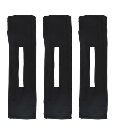 Solustre 3 pieces hair bun maker deft bun reusable rolls flexible bun crown hair bun make headband hair accessories for women girls black