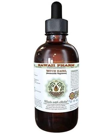 Witch Hazel Alcohol-Free Liquid Extract - 2 oz Dried Leaf Glycerite - Hamamelis Virginiana - 4 Fl Oz - Buy Online on GoSupps.com