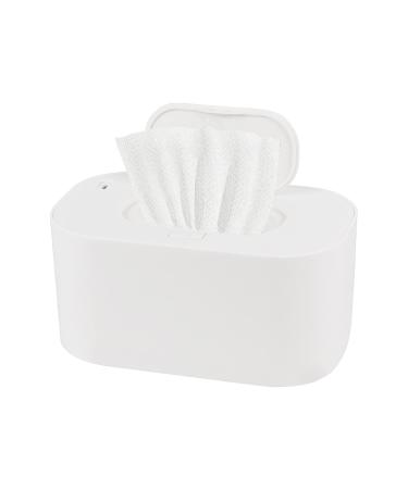 QsirBC Baby Diaper Wipes Heater Constant Temperature Wipes Machine Baby Warm Wipes Heating Box Portable Insulation Moisturiser (White) 8 x 4.5 x 5 Inch JRQ-01