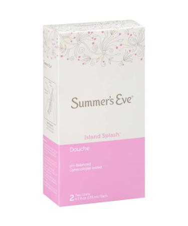 Summer's Eve Island Splash Feminine Douche 2 Ct 4.5 oz - Gentle Cleansing (Pack of 1) - Buy Online on GoSupps.com