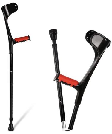 Forearm Crutches Adjustable Folding Forearm Adult Crutches Collapsible Medical Arm Cuff Crutch with Height Adjustable Portable Lightweight Aluminum Alloy Elbow Lightw Prosperous