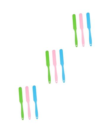 Beavorty 9 STK hair removal pen made of silicone make-up applicator Waxhols Applicator Hair removal Spatel silicone spatula hair removal with wax stick wax stick made of silicone mini