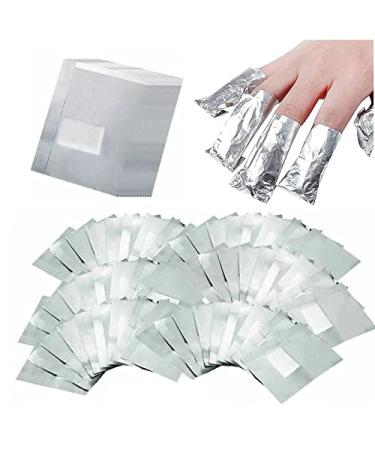 400Pcs Nail Polish Remover Gel Nail Foil Wraps Aluminium Soak Off Foils Cotton Pads Gel Nail Polish Wraps Removal Tool Kit Finger Nail Polish Remover with Lint Free Lager Cotton Pad