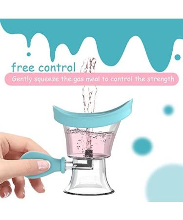 AXLOFO Silicone Eye Wash Cup for Effective Eye Cleansing - Blue | Eye Drop Guide/Wash Cup Kit for Soothing Tired Eyes - Buy Online on GoSupps.com