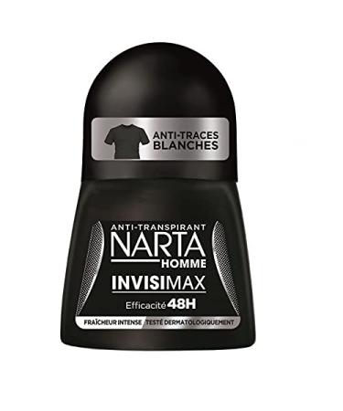 Narta Narta Men's Anti-Perspirant Roll-On Anti-Perspirant Anti-White Smear Effectiveness 48 Hours Intense Freshness 50 ml (Pack of