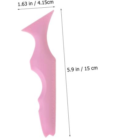 FOMIYES 3pcs Silicone Beauty Ruler Makeup Mascara Marscara Drawing Aid Eyeshadow Template With Wings Model 15X4.15CM Pink-2 - Buy Online on GoSupps.com