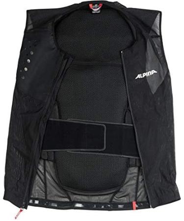 Alpina Prolan Men Vest - Flexible & Breathable Sheep Wool Back Protector - Adjustable Active Wear for Men - Black - Buy Online on GoSupps.com
