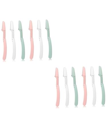 Healvian 12pi ces Tondeuse Sourcils Rasoir Sourcils Multifonctionnel pilation Pr cise Pour Visage Et Cou Kit Pratique