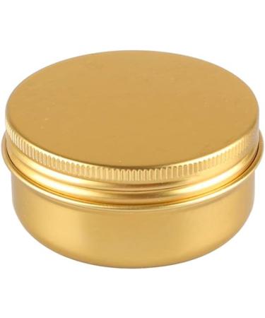 Zeoabsy 10-Pack 50ml Gold Aluminum Empty Jars - Round Screw Lid Tins for Cosmetics Candles Ointments + 5 Spatulas & 1 Etiquette - Buy Online on GoSupps.com