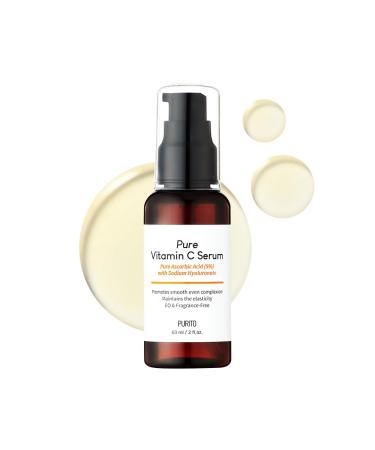 PURITO Pure Vitamin C Serum 60ml / 2.0 fl.oz. Natural Ingredients Serum Vitamin C Vegan & Cruelty Free Hypoallergenic Calming Fragrance-free Korean Skin Care