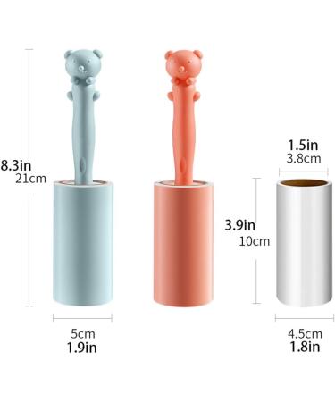 Extra Sticky Lint Roller with 5 Refills - 300 Sheets - Pet Hair Remover & Clothes Dehairing Tool (Green Cute Bear Design) | International Shipping Available - Buy Online on GoSupps.com