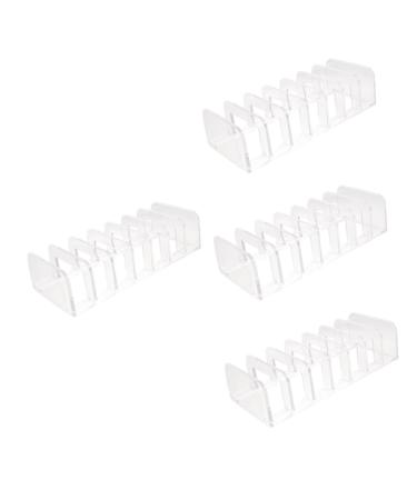 FOMIYES 4pcs Eye Shadow Storage Box Clear Drawer Organizer Storage Drawers Organizer Makeup Pallet Organizer