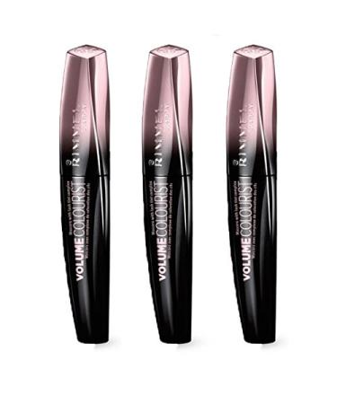 Kit 3 pieces Rimmel Mascara Wonderfull Volume Colourist 001 Black 11 ml