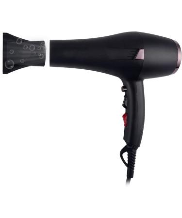 Professional Hair Dryer 2400W AC Motor Negative Ionic Technology Blow Dryer with 3 Heat & 2 Speed Setting and Cool Shot Button Concentrator Nozzle Included Fast Drying for Men and Women Small Gift - Buy Online on GoSupps.com