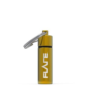 Flare Audio Capsule Yellow - Robust lightweight aluminum waterproof keychain