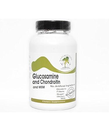 Glucosamine 750mg Chondroitin 600mg and MSM 500mg TS 100 Capsules - No Additives Naturetition Supplements