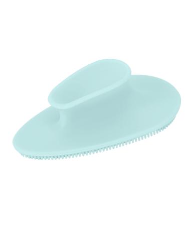 Silicone Face Brush Convenient Facial Cleansing Brush Deep Cleaning for Face Cleaning for Baby Shower(Light blue)