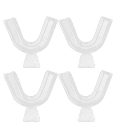 AMZLORD Pack of 4 Moldable Large Mouthguards for Teeth Grinding Bruxism Sport Aetic Orthodontic Br Set Custom Fit Dental Retainer Tray