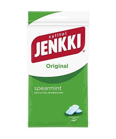 Cloetta Jenkki Xylitol Spearmint Chewing Gum, 8 Packs of 30 g