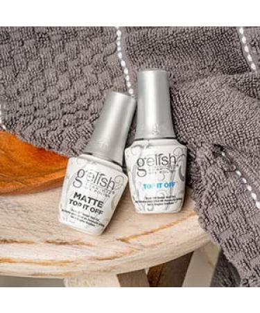 Gelish Matte & Gloss Duo Kit - Clear Coat Nail Kit - .5 oz Matte & Glossy Top Coat for Gel Nails - Buy Online on GoSupps.com