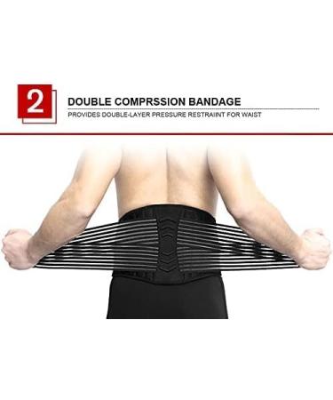 ZWEBY Back Brace Support Belt | Lumbar Support for Lifting Back Pain Relief Sciatica Scoliosis & Herniated Disc - Buy Online on GoSupps.com
