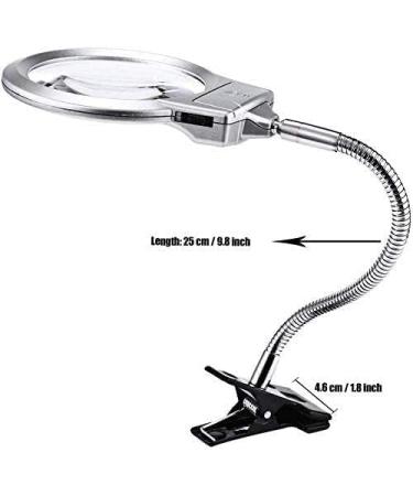 Magnifiers Magnifier Magnifying Glass Stand 10X 20X Desktop Magnifier with Led Jumbo Lens Hands Free Magnifying with Light for Reading Comfortable Anniversary - Buy Online on GoSupps.com