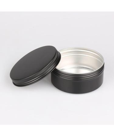 Zeoabsy 10 Pack 150ml Matte Black Aluminum Jars - Perfect for Cosmetics Candles & Ointments with Screw Lid & Spatulas - Buy Online on GoSupps.com