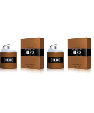New Brand Hero 3.3 oz Eau de Toilette | Fragrance for Men (Pack of 2) 3.3 Ounce (Pack of 2)