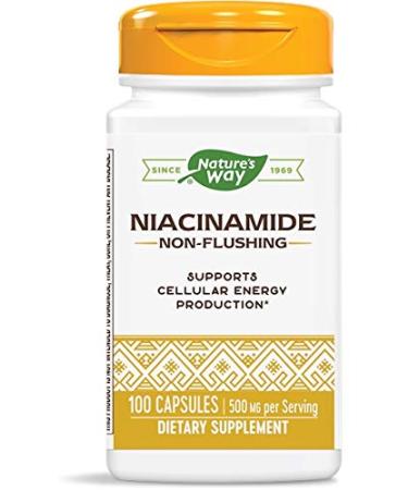 Nature's Way Niacinamide 500 mg 100 Capsules - Buy Online on GoSupps.com