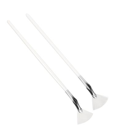 Beavorty 2pcs Cornered Mascara Brush Travel Mascara Lash Mascara Curved Lash Make up Girl Applicator