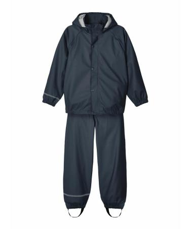 NAME IT Unisex Baby Nkndry Rain Set Noos Rain Suit 8 Years Dark Sapphire