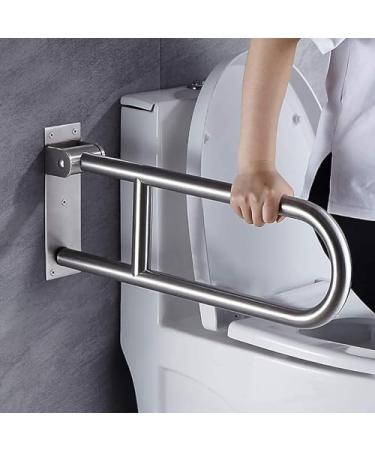 Folding Toilet Grab Bars Grab Bars Handle Safety Support Hand Rails Bathroom U-Shape Wall Mounted Armrest Toilet Flip-up Shower Support Elderly Disabled - Buy Online on GoSupps.com